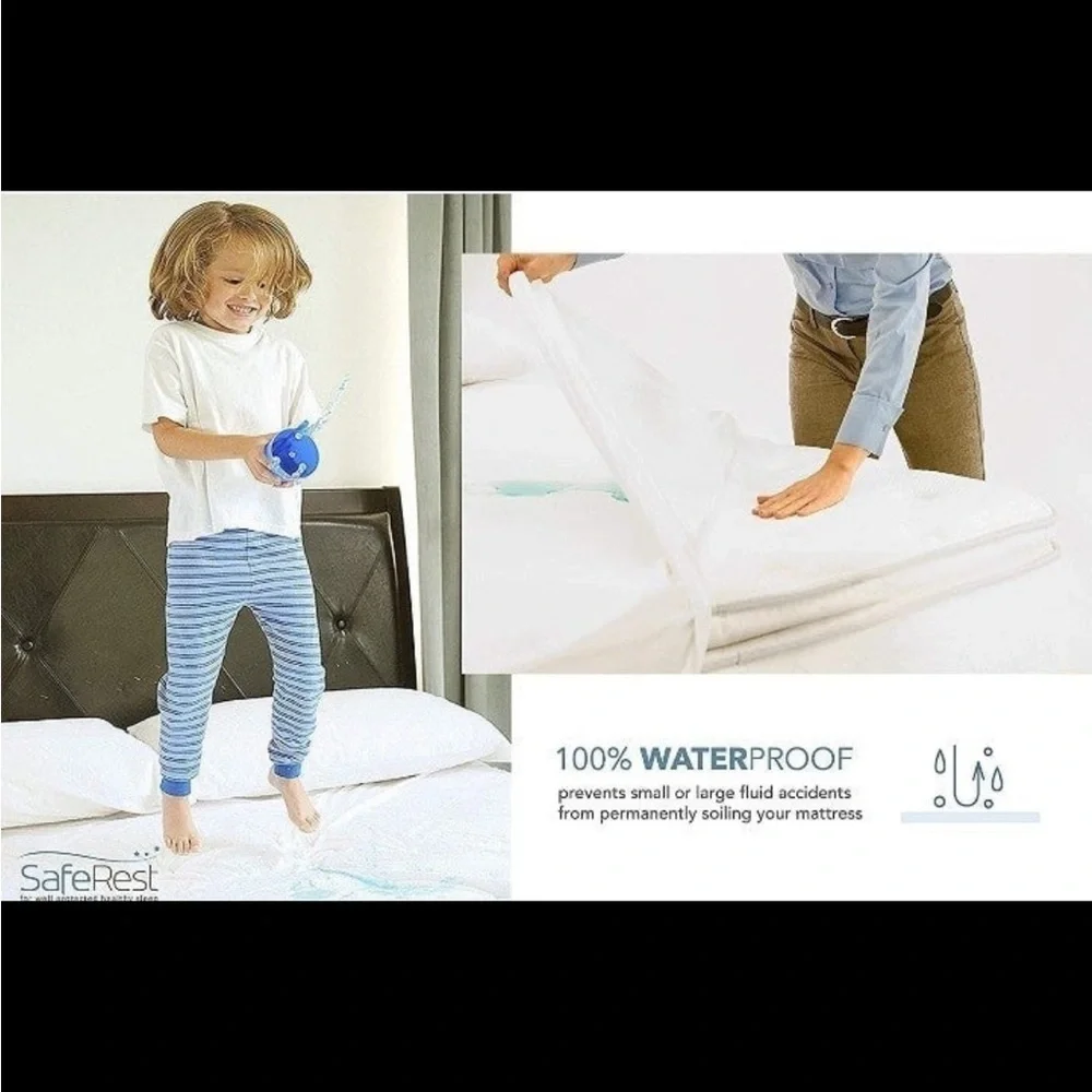 SafeRest Full Premium Waterproof Cotton Terry Protector